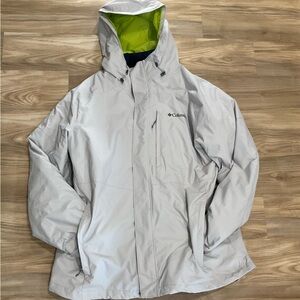 Columbia Men's 3-in1 Off-White Ski Jacket/Winter Coat